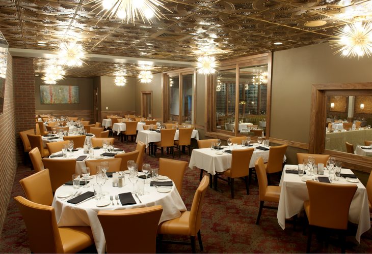 View of Naperville Sullivan's Steakhouse Dining Room